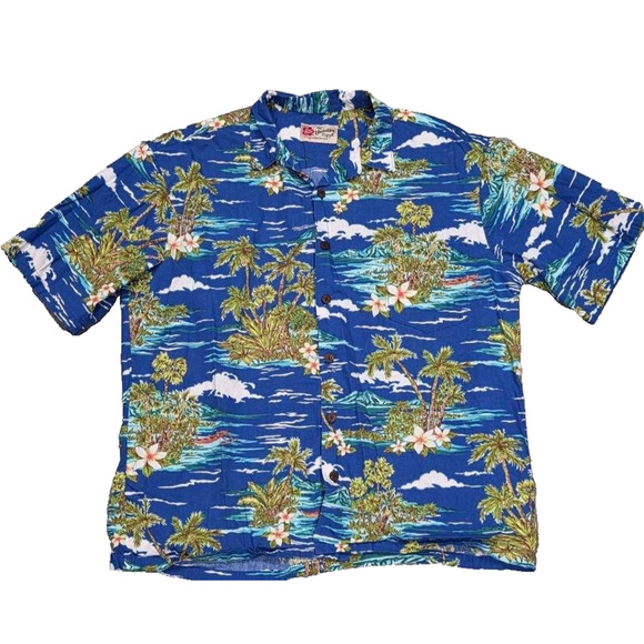 Hilo Hattie Other - Vintage Hilo Hattie The Hawaiian Original Shirt size XL Blue A004173